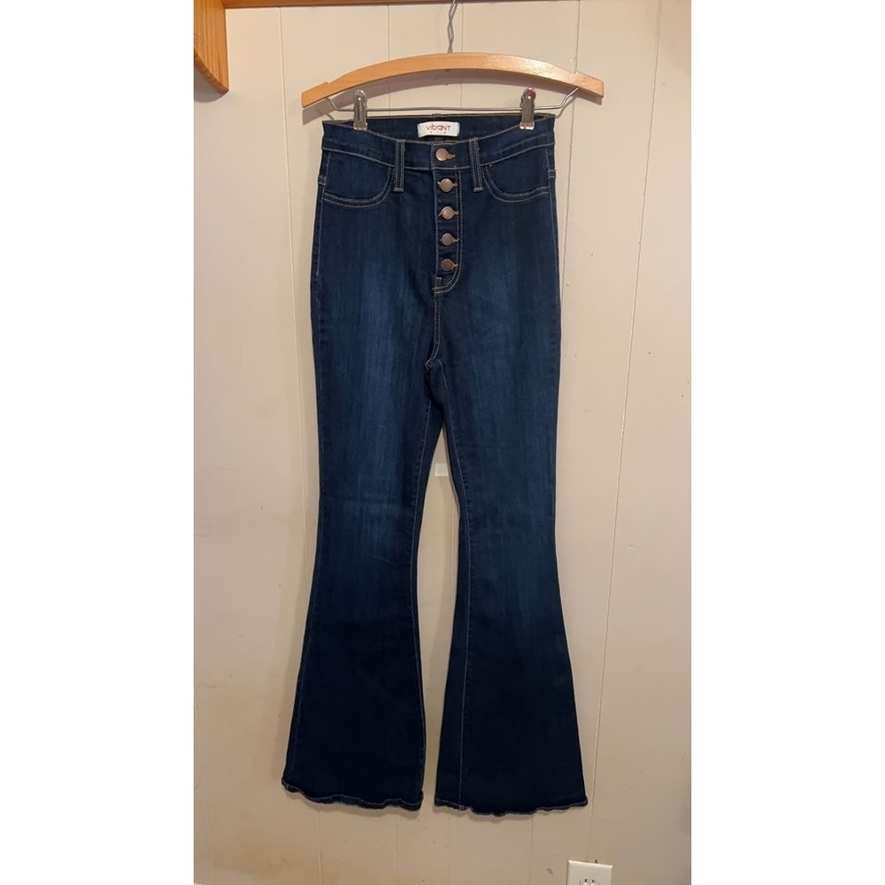 Vibrant M.I.U Women's High-Waisted Flare Jeans